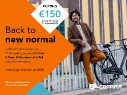 GRATIS ACCU-UPGRADE CORTINA E-BIKE ZOMERACTIE
